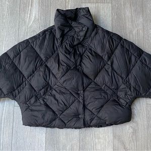 NWT Black Zara Puffer (S)